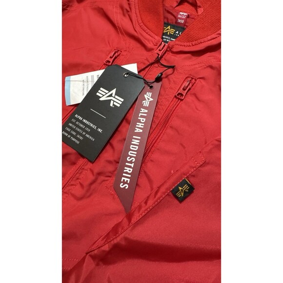Alpha Industries Recon Utility Jacket Womens Size M Spicy Red NWT Sample Edition - Picture 9 of 10